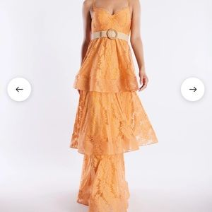 BCBG Maxazria Brianna Tiered Gown